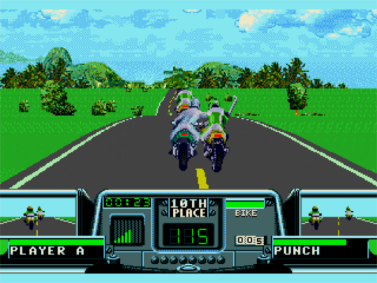 how to select a weapon in road rash 3